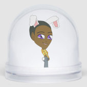 chibi bunnygirl sneeuwbol (Voorkant)