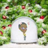 chibi bunnygirl sneeuwbol (Kerstmis)