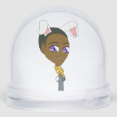 chibi bunnygirl sneeuwbol (Achterkant)