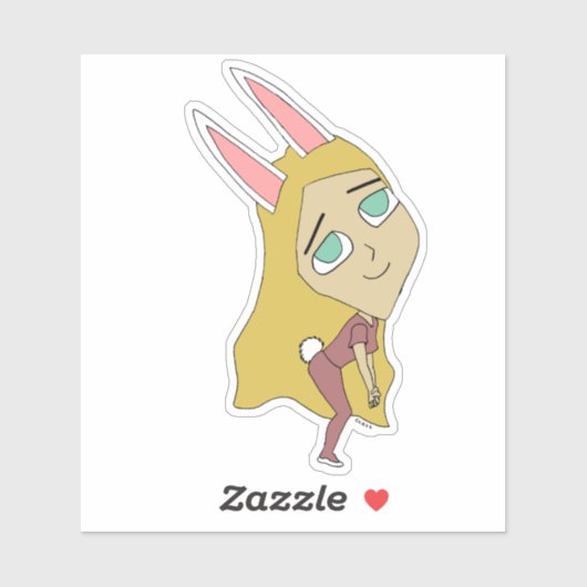 chibi bunnygirl sticker (Vel)
