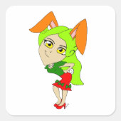 chibi bunnygirl sticker (Voorkant)