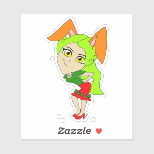 chibi bunnygirl sticker (Vel)