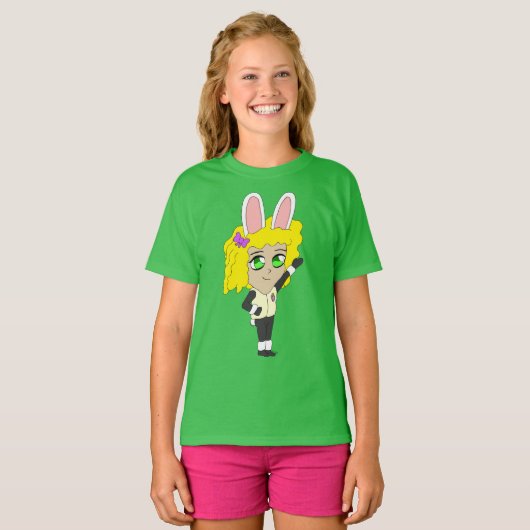chibi bunnygirl t-shirt (Voorkant volledig)