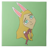 chibi bunnygirl tegeltje (Voorkant)
