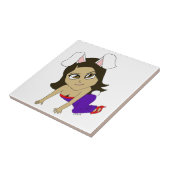 chibi bunnygirl tegeltje (Zijkant)