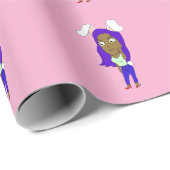 Chibi Bunnymeisje Cadeaupapier (Rol Hoek)