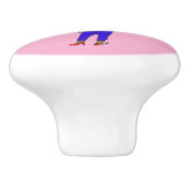 Chibi Bunnymeisje Keramische Knop (Zijkant)