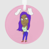 Chibi Bunnymeisje Ornament (achterkant)