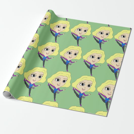 chibi cadeaupapier (Uitgerold)