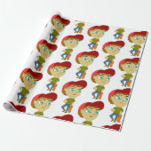 chibi cadeaupapier (Uitgerold)