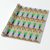 chibi cadeaupapier (Uitgerold)