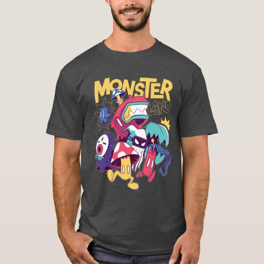 Chibi Cartoon Monsters T-shirt (Voorkant)
