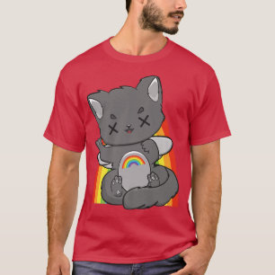 Chibi Cat Fairy Kei Yume Kawaii Anime Feline Haraj T-shirt