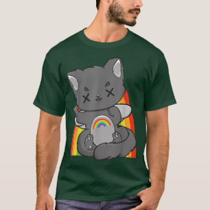 Chibi Cat Fairy Kei Yume Kawaii Anime Feline Haraj T-shirt