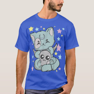 Chibi Cat Kawaii Anime Neko Gothic Fairy Kei T-shirt
