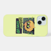 Chibi Cat Noir Geef Nooit Op iPhone 15 Case (Achterkant horizontaal)