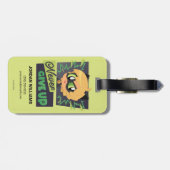 Chibi Cat Noir geeft nooit op Bagagelabel (Achterkant horizontaal)