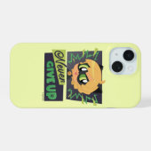 Chibi Cat Noir geeft nooit op iPhone 15 Case (Achterkant horizontaal)