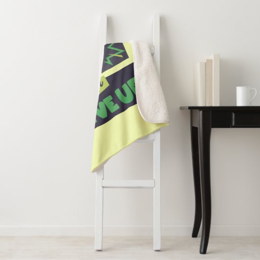 Chibi Cat Noir geeft nooit op Sherpa Deken (In situ)