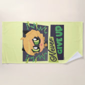 Chibi Cat Noir geeft nooit op Strandlaken (Voorkant)