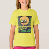 Chibi Cat Noir geeft nooit op T-shirt (Voorkant)