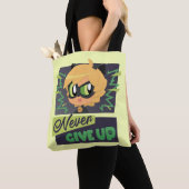 Chibi Cat Noir geeft nooit op Tote Bag (Dichtbij)