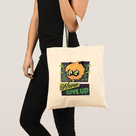 Chibi Cat Noir geeft nooit op Tote Bag (Voorkant (product))