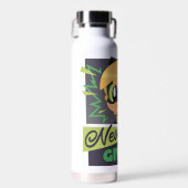 Chibi Cat Noir geeft nooit op Waterfles (Voorkant)