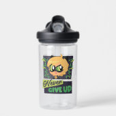 Chibi Cat Noir geeft nooit op Waterfles (Voorkant)