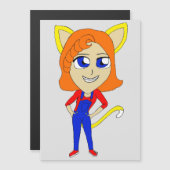 chibi catgirl (Voorkant / Achterkant)