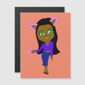 chibi catgirl (Voorkant / Achterkant)