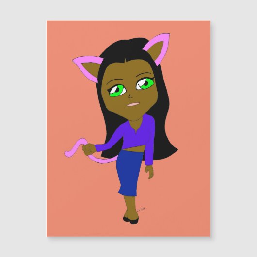 chibi catgirl (Voorkant)