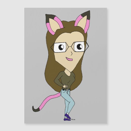 chibi catgirl (Voorkant)