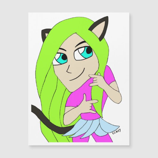 chibi catgirl (Voorkant)
