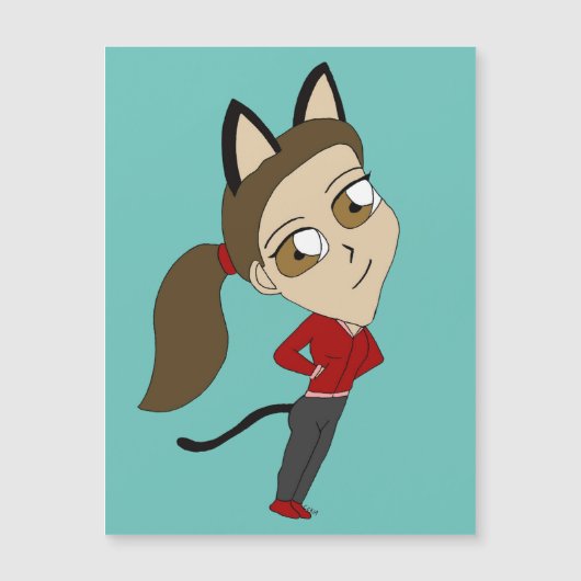 chibi catgirl (Voorkant)