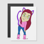 chibi catgirl (Voorkant / Achterkant)