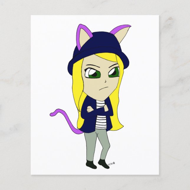 chibi catgirl (Voorkant)