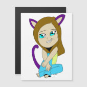 chibi catgirl (Voorkant / Achterkant)