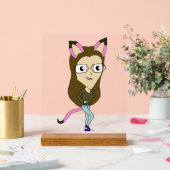 chibi catgirl acryl bord (Huwelijk)