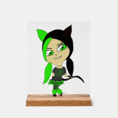 chibi catgirl acryl bord (Voorkant)