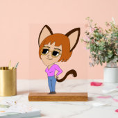 chibi catgirl acryl bord (Huwelijk)