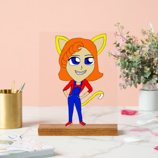 chibi catgirl acryl bord (Huwelijk)