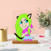 chibi catgirl acryl bord (Huwelijk)