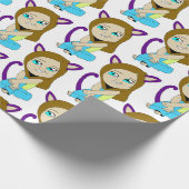 chibi catgirl cadeaupapier (Hoek)