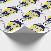 chibi catgirl cadeaupapier (Hoek)