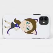 chibi catgirl Case-Mate iPhone case (Achterkant (horizontaal))