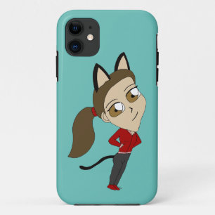 chibi catgirl Case-Mate iPhone case