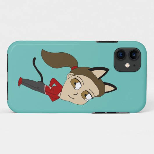 chibi catgirl Case-Mate iPhone case (Achterkant (horizontaal))