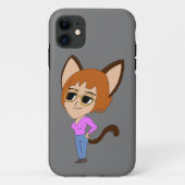chibi catgirl Case-Mate iPhone case (Achterkant)
