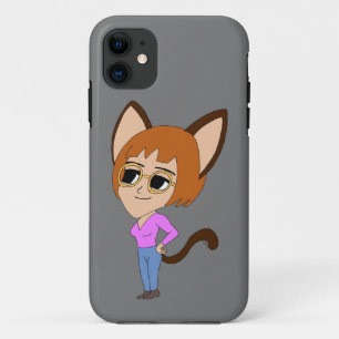 chibi catgirl Case-Mate iPhone case
